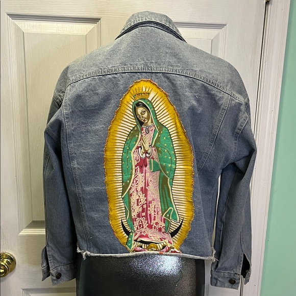 Jackets & Blazers - Our Lady of Guadeloupe Blue Denim Jacket